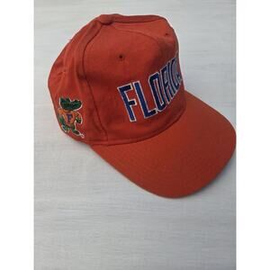 Vtg Florida Gators Snapback Hat Cap Orange Adjustable NCAA 90s Football Youth